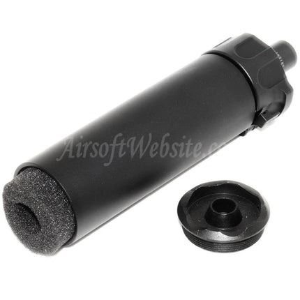 Mini silencieux SOCOM46 5KU 133 mm avec cache-flamme pour fusils à canon fileté dans le sens des aiguilles d'une montre +12 mm CW Airsoft