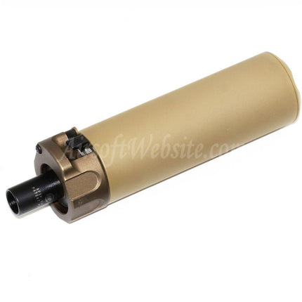Mini silencieux SOCOM46 5KU 133 mm avec cache-flamme pour fusils à canon fileté dans le sens des aiguilles d'une montre +12 mm CW Airsoft