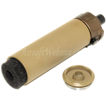 Mini silencieux SOCOM46 5KU 133 mm avec cache-flamme pour fusils à canon fileté dans le sens des aiguilles d'une montre +12 mm CW Airsoft