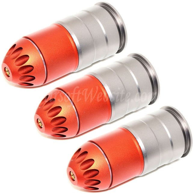 King Arms 3 pièces 84rd 40 mm CO2 Grenade Cartouche de gaz Shell Version IV