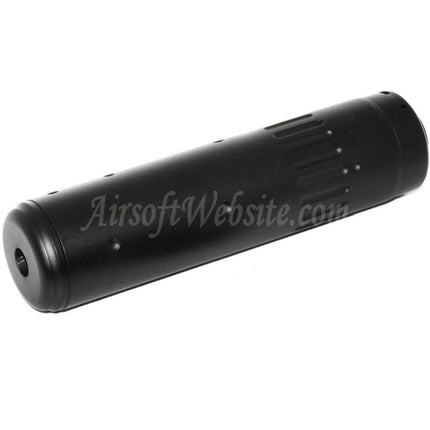 Silencieux CYMA 150 mm AAC SCAR-SD 5,56 QD avec cache-flamme pour fusils à canon fileté antihoraire -14 mm CCW Airsoft Noir
