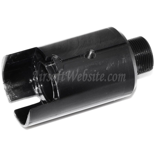 Adaptateur de bouche de carabine APS Caribe + filetage 18 mm (sens horaire)