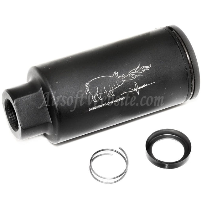 APS EMG Lizenzierter Noveske KX3 Einstellbarer Soundverstärker Mündungsbremsen-Blitzunterdrücker Für -14mm CCW Gegenuhrzeigersinn-Gewindelaufgewehre Airsoft Schwarz