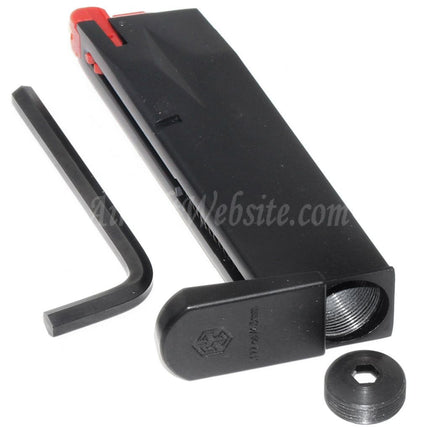Armorer Works AW 20rd Co2 Magazine for AW MB Series M9 .177 Cal/4.5mm Airgun Black