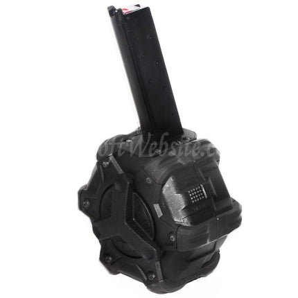 Armorer Works AW Custom 350rd Gas Adaptive Drum Magazine for EMG SAI Red / AW NE Series / WE (WE-TECH) Single Stack 1911 GBB Pistols Airsoft