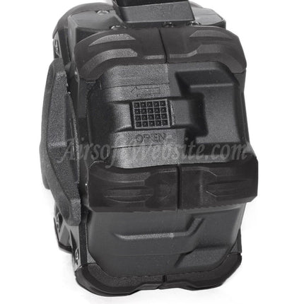 Chargeur à tambour adaptatif à gaz Armorer Works AW Custom 350 cartouches pour fusils GBB WE (WE-TECH) AP APACHE MP5 Series Airsoft