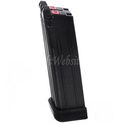 Armorer Works AW 60rd Double Barrel Gas Magazine for AW HX Series Double Barrel Hi-Capa GBB Pistols Airsoft Black