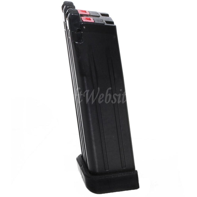 Armorer Works AW 60rd Double Barrel Gas Magazine for AW HX Series Double Barrel Hi-Capa GBB Pistols Airsoft Black