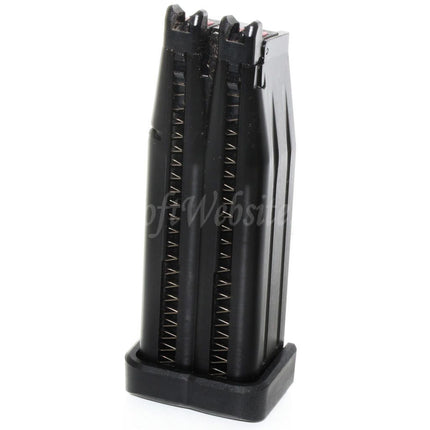 Armorer Works AW 60rd Double Barrel Gas Magazine for AW HX Series Double Barrel Hi-Capa GBB Pistols Airsoft Black
