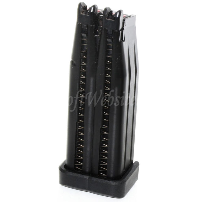 Armorer Works AW 60rd Double Barrel Gas Magazine for AW HX Series Double Barrel Hi-Capa GBB Pistols Airsoft Black