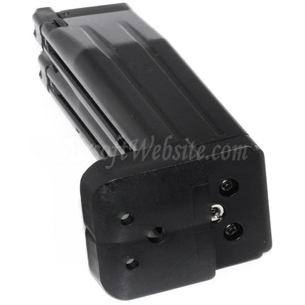 Armorer Works AW 60rd Double Barrel Gas Magazine for AW HX Series Double Barrel Hi-Capa GBB Pistols Airsoft Black