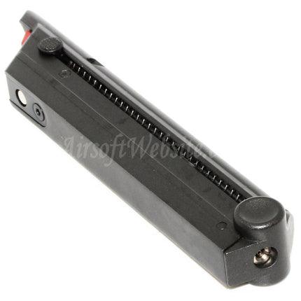 Armorer Works AW 15rd Gas Magazine for AW A180 Blaster WE Luger P08 GBB Pistols Airsoft Black