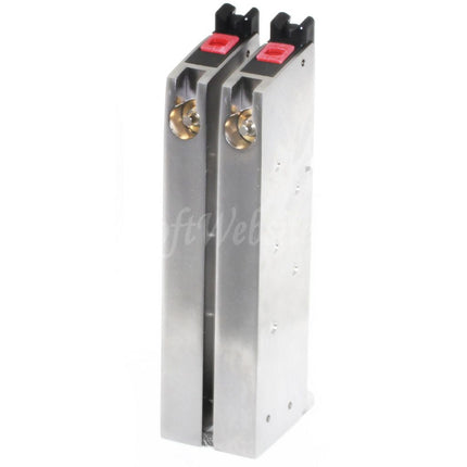 Armorer Works AW 32rd Double Barrel Gas Magazine for AW MX Series / WE Double Barrel 1911 Series GBB Pistols Airsoft Silver (Skull Cam Baseplate)