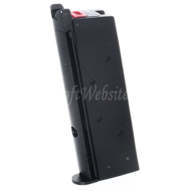 Armorer Works AW 13rd Gas Magazine for AW COMPACT NE10 Series / WE Single Stack Mini 1911 Series GBB Pistols Airsoft Black