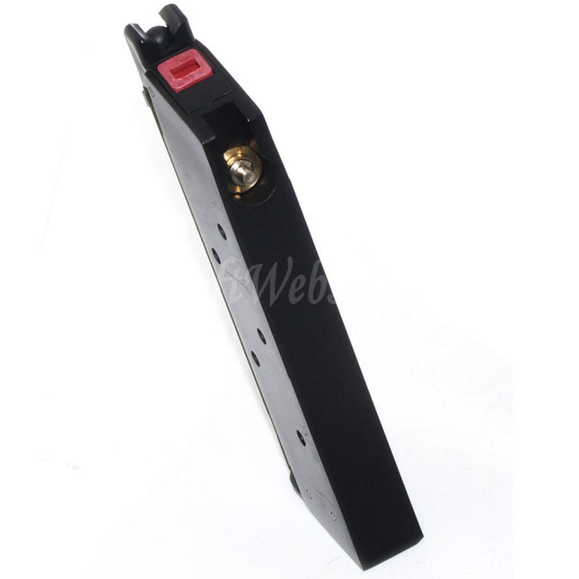 Armorer Works AW 13rd Gas Magazine for AW COMPACT NE10 Series / WE Single Stack Mini 1911 Series GBB Pistols Airsoft Black