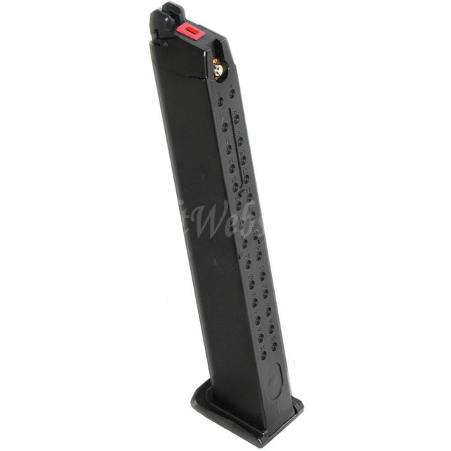Armorer Works AW 50rd Gas Magazine Long Type for G17 G18C G34 G35 G-Series GBB Pistols Airsoft Black