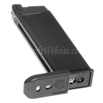 Armorer Works AW 23rd MOS Gas Magazine for Optic Ready Slide Version EMG SAI BLU COMPACT WE AW VX9 G19 Series GBB Pistols Airsoft Black