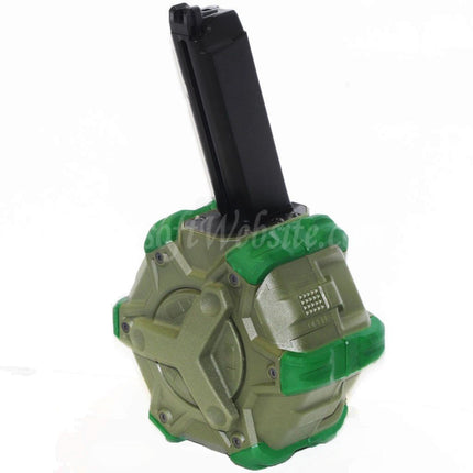 Chargeur à tambour à gaz WE (WE-TECH) 350 cartouches pour pistolets GBB G17, G18C, série G, Airsoft