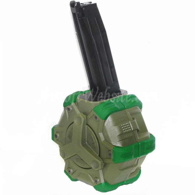 WE (WE-TECH) 350rd Gas Drum Magazine for Hi-Capa GBB Pistols Airsoft