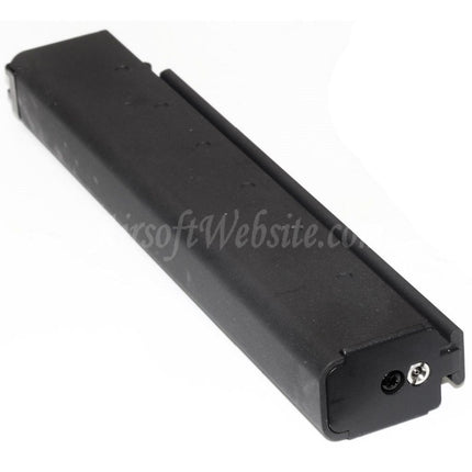 WE (WE-TECH) 50rd Gas Magazine Long Type For CYBERGUN Thompson M1A1 Series GBB SMG Rifles Airsoft Black