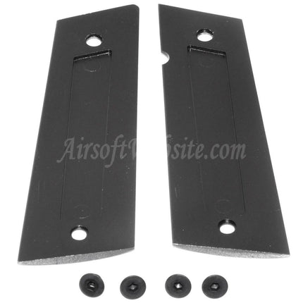 Housse de poignée EMG SAI™ RED avec logo pour pistolets GBB EMG SAI RED DS Double Stack série 1911 Airsoft noir