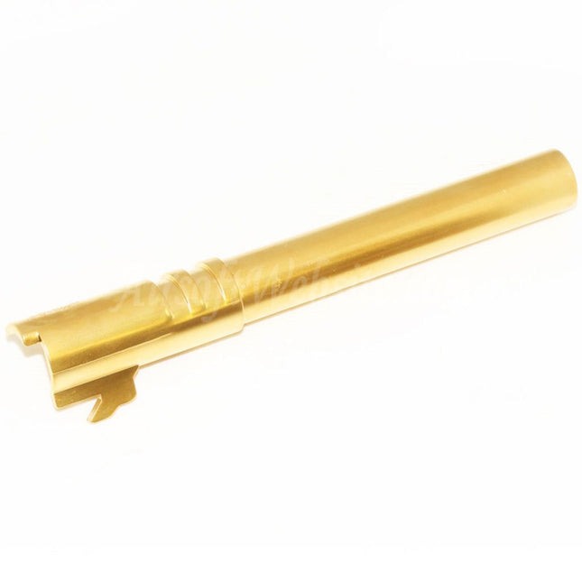 Canon extérieur 134 mm/138 mm pour pistolets GBB EMG DVC 3-GUN / AW / WE / Tokyo Marui Hi-Capa 5.4, sous licence EMG, STI™ DVC 3-GUN, Airsoft Gold