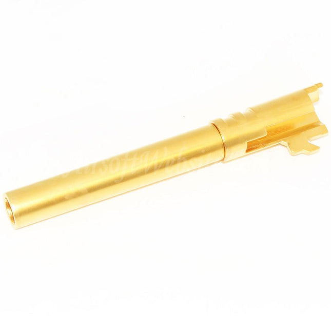 Canon extérieur 134 mm/138 mm pour pistolets GBB EMG DVC 3-GUN / AW / WE / Tokyo Marui Hi-Capa 5.4, sous licence EMG, STI™ DVC 3-GUN, Airsoft Gold