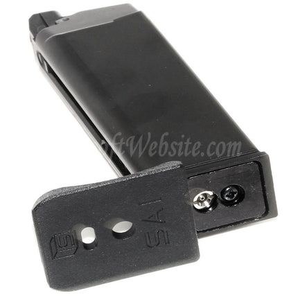 EMG Licensed SAI™ BLU COMPACT 23rd Gas Magazine for G19 G23 G26 Series GBB Pistols Airsoft Black