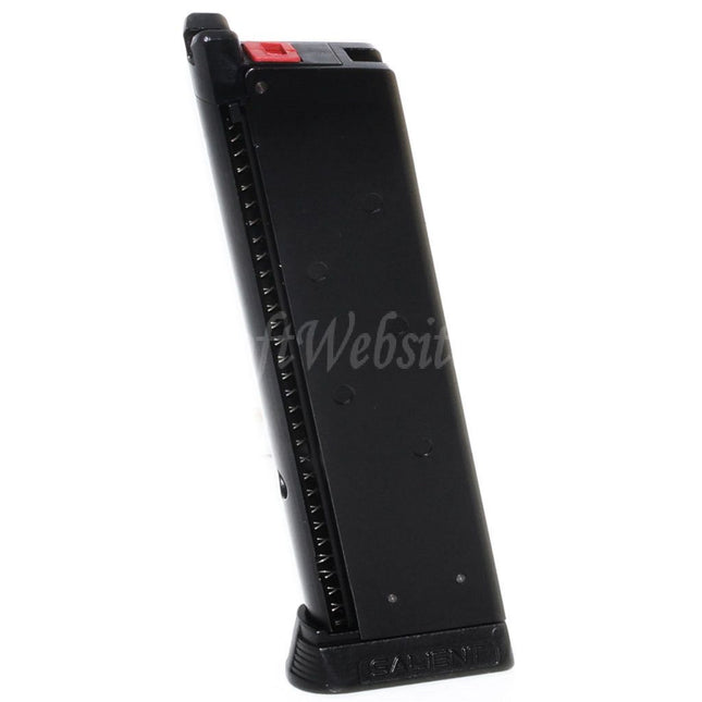 EMG Licensed SAI™ RED 16rd Tactical Gas Magazine for EMG SAI Red / AW NE Series / WE Single Stack 1911 Series GBB Pistols Airsoft Black