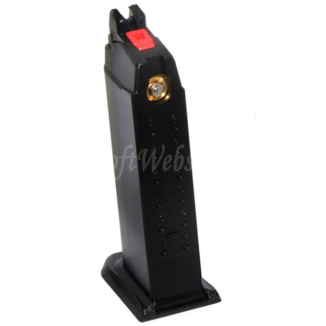 EMG SAI™ BLU 23rd MOS Gas Magazine for Optic Ready Slide Version EMG SAI BLU COMPACT / WE / AW VX9 G19 Series GBB Pistols Airsoft Black