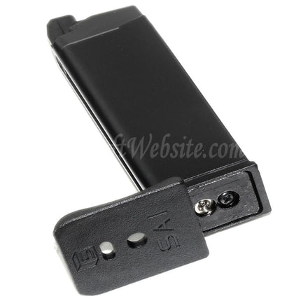 EMG SAI™ BLU 23rd MOS Gas Magazine for Optic Ready Slide Version EMG SAI BLU COMPACT / WE / AW VX9 G19 Series GBB Pistols Airsoft Black