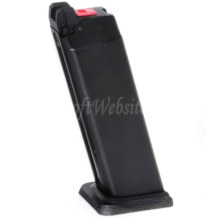 EMG SAI™ BLU 25rd MOS Gas Magazine for Optic Ready Slide Version EMG SAI BLU STANDARD COMPACT / WE Galaxy / AW VX7 VX9 G17 G19 Series GBB Pistols Airsoft Black