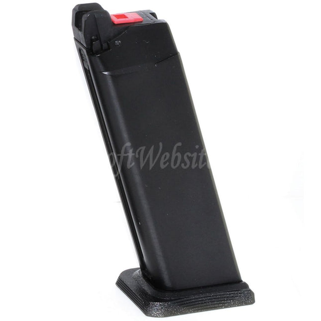 EMG SAI™ BLU 25rd MOS Gas Magazine for Optic Ready Slide Version EMG SAI BLU STANDARD COMPACT / WE Galaxy / AW VX7 VX9 G17 G19 Series GBB Pistols Airsoft Black