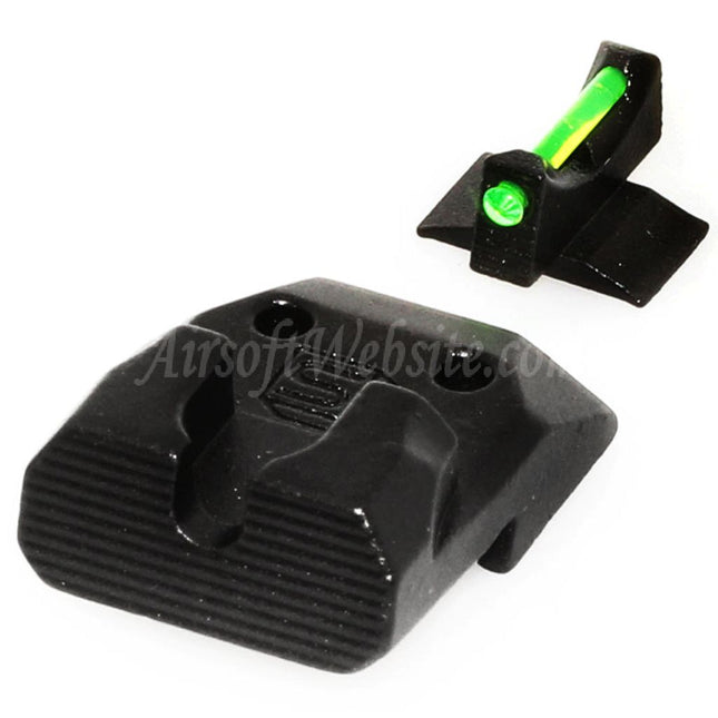 EMG SAI™ DS Fiber Optic Front Rear Sight for EMG SAI DS AW WE Tokyo Marui Hi-Capa Series GBB Pistols Airsoft