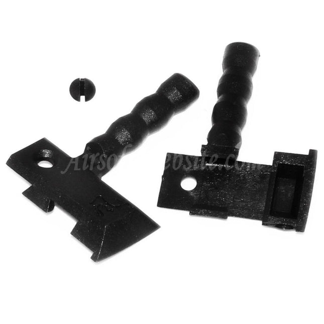 Levier d'armement rapide IPSC Custom AW Armorer Works (gauche et droite) pour pistolets GBB EMG / AW / WE / Tokyo Marui Hi-Capa Series Airsoft Noir