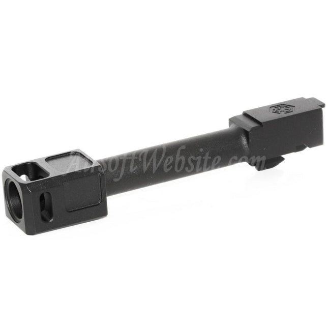 Armorer Works AW VX Outer Barrel Kit with Compensator MOD-2 for AW VX9 Series / EMG SAI BLU COMPACT / Tokyo Marui / WE G19 GBB Pistols Airsoft