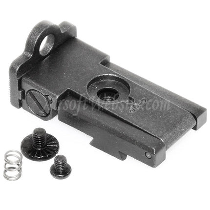 Armorer Works AW HX22 Aperture/Ghost Ring Rear Sight Assembly For AW WE Tokyo Marui Hi-Capa Series GBB Pistols Airsoft Black