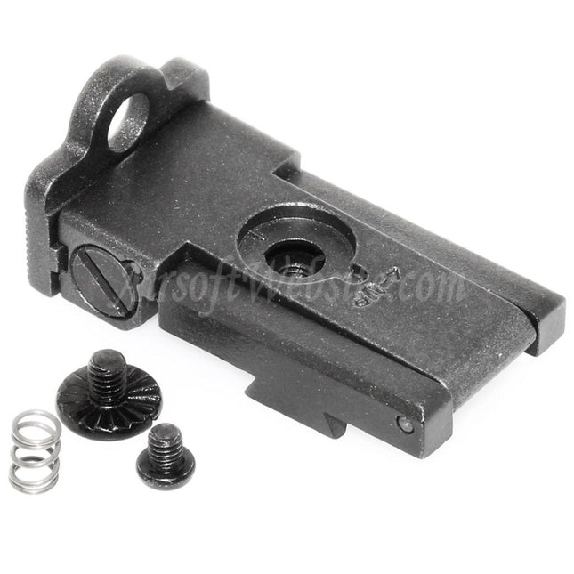 Ensemble de visée arrière Armorer Works AW HX22 avec anneau d'ouverture/fantôme pour pistolets AW WE Tokyo Marui Hi-Capa Series GBB Airsoft Noir