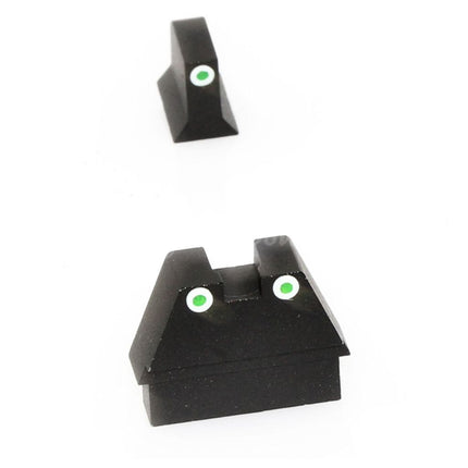 Mires de hauteur pour suppresseur Armorer Works AW HX pour pistolets GBB EMG SAI BLU, ISSC M22, Lonewolf, ZEV, G&amp;P Custom, P80, WE, AW, Tokyo Marui G17 G18C Series, noir