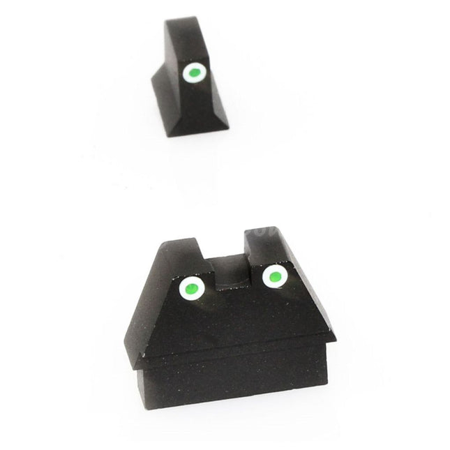 Mires de hauteur pour suppresseur Armorer Works AW HX pour pistolets GBB EMG SAI BLU, ISSC M22, Lonewolf, ZEV, G&amp;P Custom, P80, WE, AW, Tokyo Marui G17 G18C Series, noir