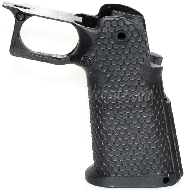Armorer Works AW HX #2 Hexagon Pistol Grip For EMG AW WE Tokyo Marui Hi-Capa Series GBB Pistols Airsoft Black