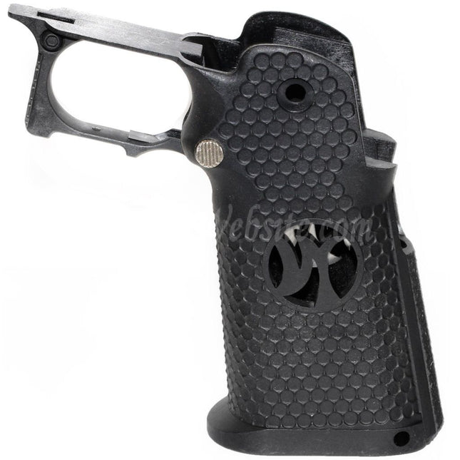 Armorer Works AW HX #3 Hexagon Pistol Grip For EMG AW WE Tokyo Marui Hi-Capa Series GBB Pistols Airsoft Black