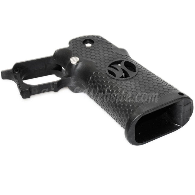 Armorer Works AW HX #3 Hexagon Pistol Grip For EMG AW WE Tokyo Marui Hi-Capa Series GBB Pistols Airsoft Black