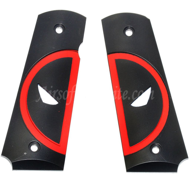 Armorer Works AW Grip Cover For DOUBLE BELL ARMY AW WE KJ Tokyo Marui M1911 M.E.U SERIES 70 M45A1 WARRIOR GBB Pistols Airsoft Red Merc