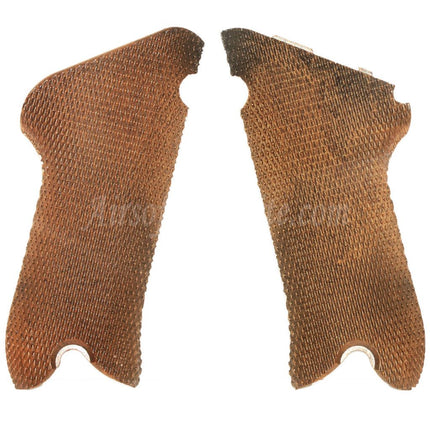 WE (WE-TECH) Plastic Grip Cover For Armorer Works AW WE Luger P08 GBB Pistols Airsoft Brown