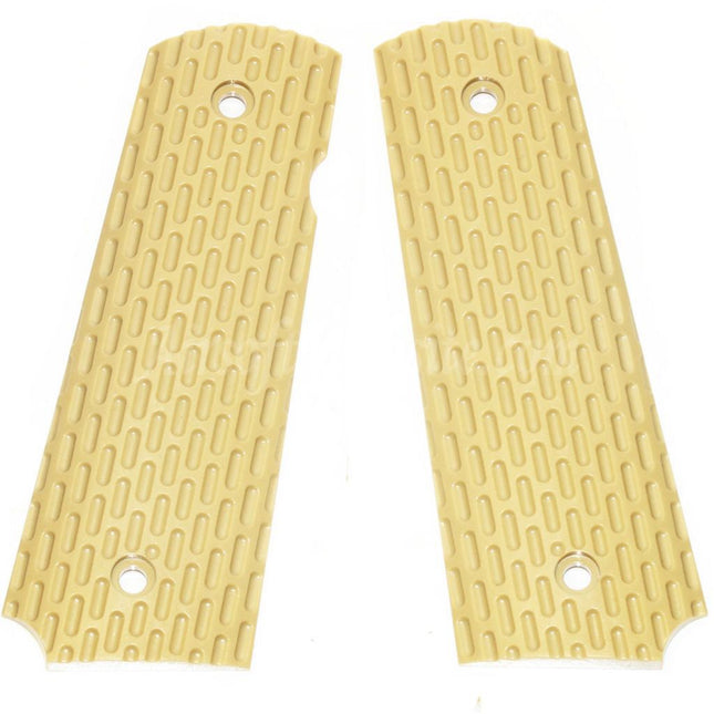 WE (WE-TECH) Kimber Plastic Grip Cover For DOUBLE BELL ARMY AW WE KJ Tokyo Marui M1911 M.E.U SERIES 70 M45A1 WARRIOR GBB Pistols Airsoft Tan