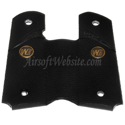 WE (WE-TECH) Metal Rubber Grip Cover For DOUBLE BELL ARMY AW WE KJ Tokyo Marui M1911 M.E.U SERIES 70 M45A1 WARRIOR GBB Pistols Airsoft Black