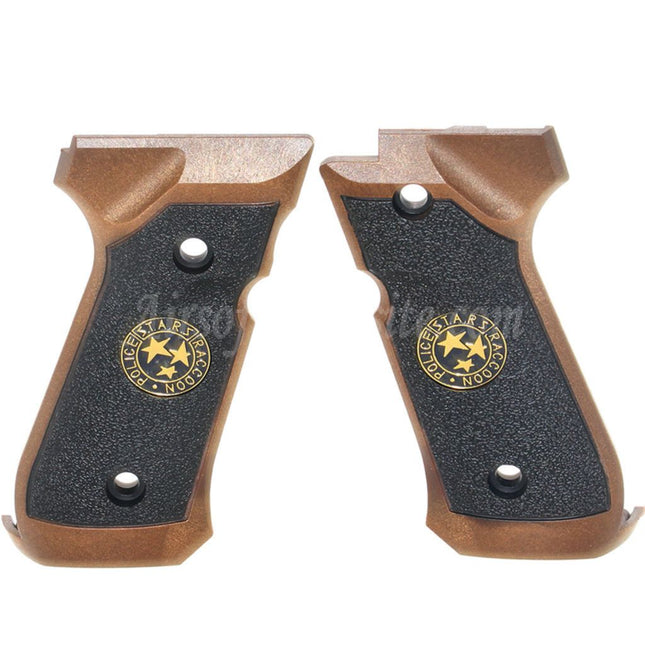 WE (WE-TECH) Polymer BIO Grip Cover For KJ Tokyo Marui WE M9 M92 M92F Series GBB Pistols Airsoft Black/Brown