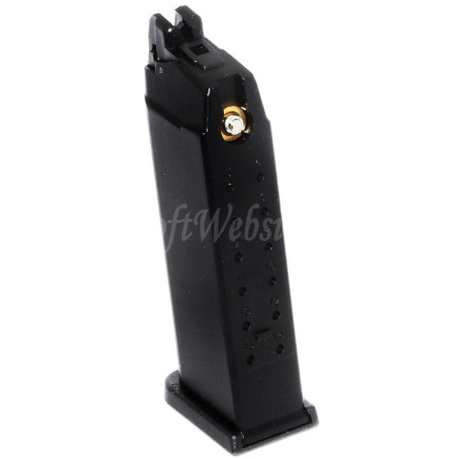 WE (WE-TECH) 23rd MOS Gas Magazine for Optic Ready Slide Version EMG SAI BLU COMPACT WE AW VX9 G19 Series GBB Pistols Airsoft Black