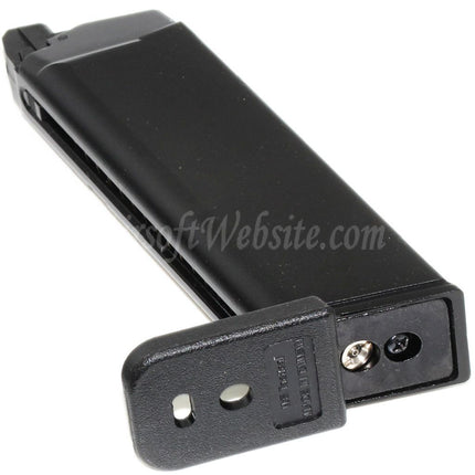 WE (WE-TECH) 27rd MOS Gas Magazine for Optic Ready Slide Version EMG SAI BLU WE Galaxy AW VX7 VX9 G17 G19 Series GBB Pistols Airsoft Black